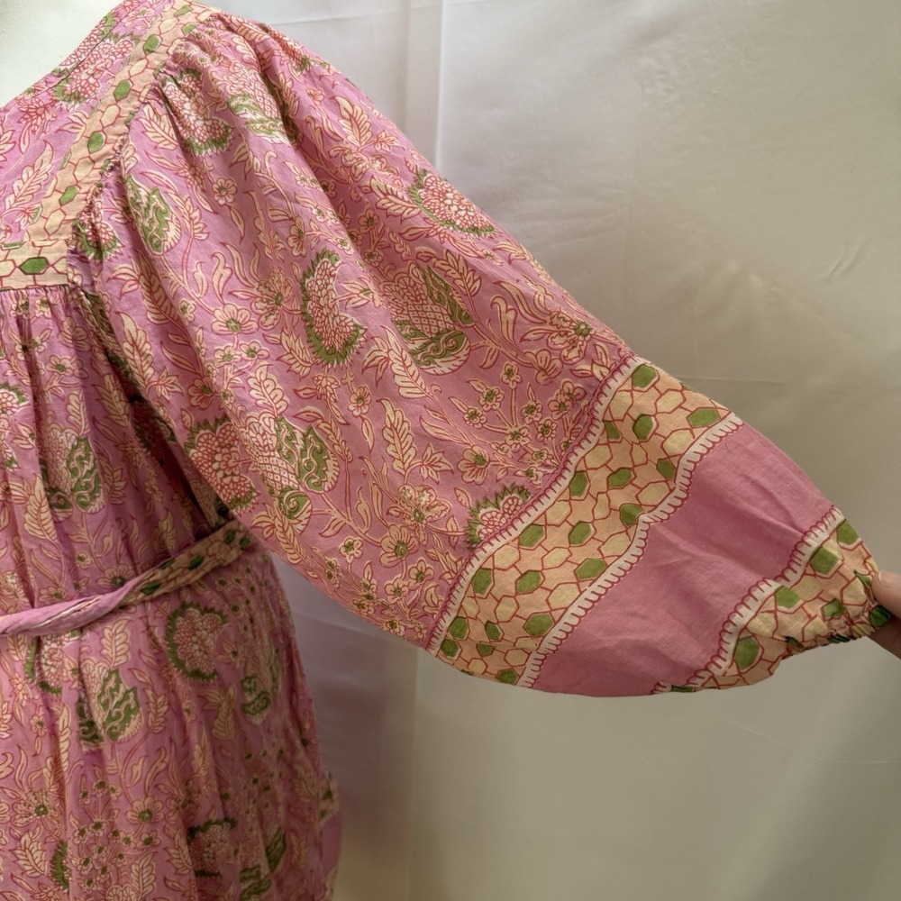 ANTHROPOLOGIE $198 Cleobella Magdalena Wildflower Mini Tunic Dress Size Medium - Picture 5 of 16